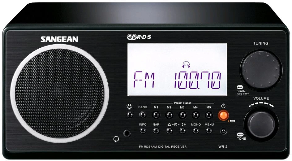 Sangean WR-2 nagyítás