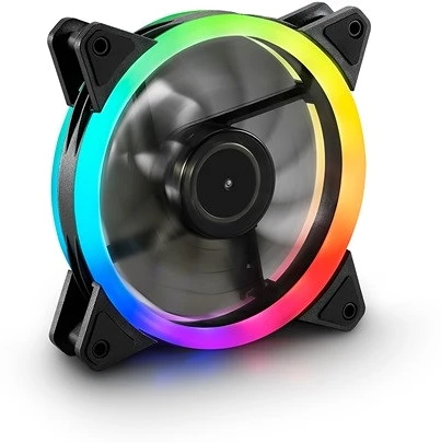 Sharkoon 18.2DB; 94.8 M3/H; 1200RPM; 20X RGB LED; 3PIN + 4PIN CSATLAKOZÓ; HÁZ nagyítás