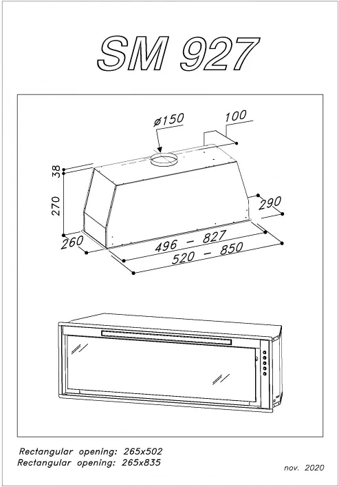 Sirius SM-927 52 CM FEHÉR nagyítás