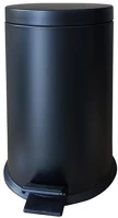  1605SZE048 Pedálos szemetes, fém, 7 l, kivehető vödörrel, fekete kép