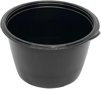  20.01065 Levesestál műanyag 750 ml fekete 50 darabos 15081 kép