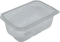  20.01084 Műanyag salátás egybefedeles tál pet 1000 ml 100 darabos kép
