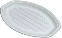  20.01161 Hidegtál 3 személyes cukornád lebomló 34 x 23,5 cm fehér 50 darabos kép