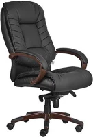 Fa BŐR KÁRPITBORÍTÁS főnöki szék, valódi kép