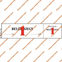 Pátria 1.SZ.BELÉPŐJEGY 100 1.sz.belépőjegy 100 lapos tömb 148x40 mm kép