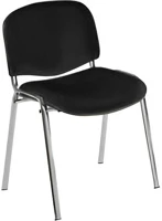 Tc VEC21_01412 Tárgyalószék 1120 tc c.11 fekete szövettel króm lábbal kép