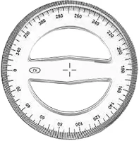 360 15.00706 Szögmérő  fokos műanyag kép