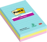 3m postit 7100234251 öntapadó jegyzettömb, vonalas, 3x90 lap, 101x152 mm, 3m postit 