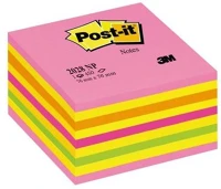 3m COR_LP2028NP Öntapadó jegyzettömb, 76x76 mm, 450 lap, lollipop pink kép