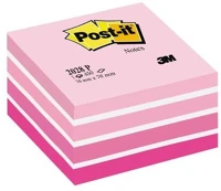 3m COR_LP2028P Öntapadó jegyzettömb, 76x76 mm, 450 lap, aquarell pink kép