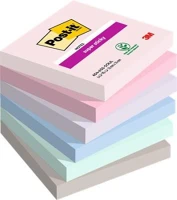 3m COR_LP6546SSOUL öntapadó jegyzettömb, 76x76 mm, 6x90 lap, 3m postit 