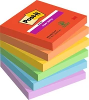 3m COR_LP6546SSPLA öntapadó jegyzettömb, 76x76 mm, 6x90 lap, 3m postit 