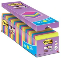 3m COR_LP654P24CS Öntapadó jegyzettömb csomag, 76x76 mm, 24x90 lap,  