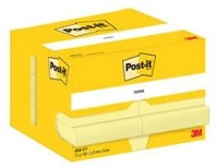 3m COR_LP656CY Öntapadó jegyzettömb, 51x76 mm, 12x100 lap, kanári sárga kép