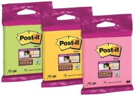 3m COR_LP6820SS3 Öntapadó jegyzettömb, 76×76 mm, 75 lap,  