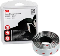 3m SJ352B Öntapadós tépőzár, fekete, 1.25 m x 25 mm kép