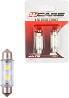 4cars 92612 Izzó 2led 12v festoon smd t11x39 mm, 2 db - kép