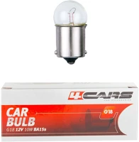 4cars 94135 Izzó g18 12v/10w ba15s - 10 db - kép