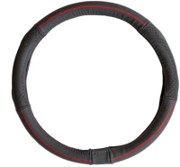 4cars 95026 Volánvédő 37-39 cm, bőr, fekete - 95026 kép