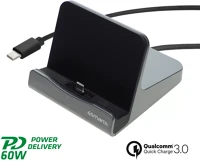 4smarts 462261 Voltdock usb-c asztali tablet töltő állvány, 60w, ezüst kép