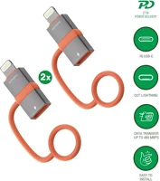 4smarts USB-C-LIGHTNING Usb-c-lightning adapter, 27w, pd, szürke (2db) kép