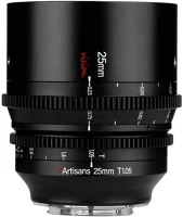 7artisans SEVCIN004 25mm t1.05 cine manuális objektív fekete (l) aps-c kép