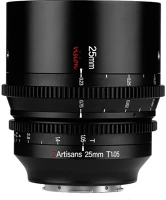 7artisans SEVCIN005 25mm t1.05 cine manuális objektív fekete (eos-r) aps-c kép