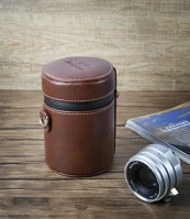 7artisans SEVKIE018 Bőr objektív tok 11,5x8,5 cm barna (lens case) kép