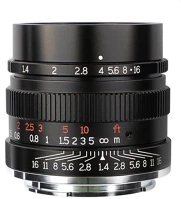 7artisans SEVLEF002 35mm f/1.4 manuális objektív fekete (leica m) full frame kép