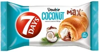 7days 14.01102 Croissant  double kakaós és kókuszos töltelékkel 80g kép