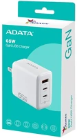 A-data CHARGERU-0653-QCPDWH Fali gyorstöltő, gan, fehér, 65w kép