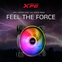 A-data HURRICANE140ARGBPWM-BKCWW Xpg rendszerhűtő ventilátor hurricane rgb, 14cm, fekete kép