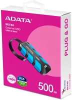 A-data SC740-500G-CBU Ssd külső usb 3.2 500gb sc740, kék kép