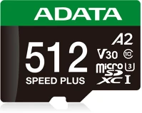 A-data UD512GUI3V30A2SP-RA1 MicroSD kártya - 512GB microSDXC UHS-I U3 Class10 A2 V30 (R/W: 180/160 MB/s) kép