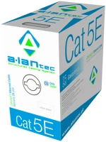 A-lan KIU5PVC305 Hálózati kábel szürke 305 m cat5e u/utp (utp) kép