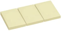 A-series AS0876 Jegyzettömb öntapadó, 40x50mm 100lap  sárga kép