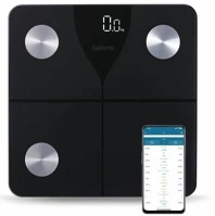 Abbrazzio SLIMFIT-BK Salente slimfit, személyi diagnosztikai fitnesz mérleg, bluetooth, fekete kép