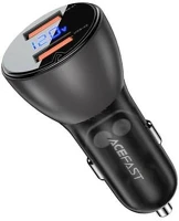 Acefast 6974316280989 B7 autós töltő 2x usb-a 45w kép