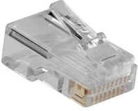 Act 10P/10C Rj48 (10p/10c) modulaire connector for flat cable (25 pcs) kép