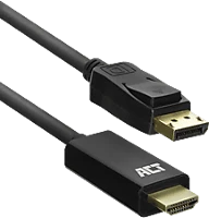 Act AC7550 Displayport to hdmi adapter cable 1,8m black kép