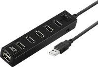 Act AC6215 Usb hub 7 port with on and off switch kép