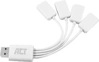 Act AC6210 Usb 2.0 4-port hub white kép