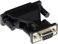 Act AB9141 D-sub adapter 9 pole female to 25 pole male with molded body black kép
