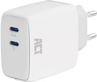 Act AC2165 Usb-c charger 65w 2-port with power delivery pps and ganfast white kép