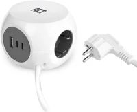 Act AC2420 Power strip cube f socket hálózati elosztó 3din 1,5m white kép