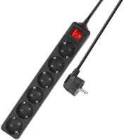 Act AC2465 Hálózati elosztó kapcsolóval 6din 3m black kép