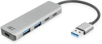 Act AC6125 4-portos usb3.0 hub grey kép