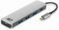 Act AC7053 Usb-c hub 4 port grey kép