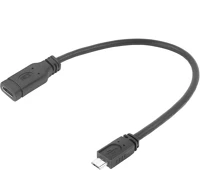 Act AC7464 Usb type-c female to usb micro b 2.0 male adapter cable 0,2m black kép