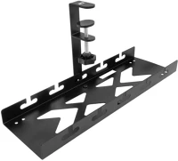 Act AC8378 Under-desk cable management tray with clamp mount 40cm black kép